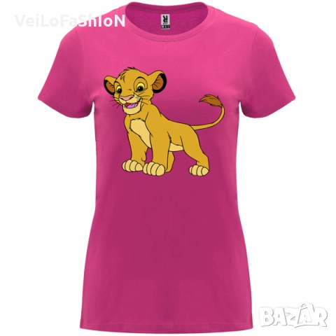 Нова дамска тениска с героя Симба в три цвята, снимка 4 - Тениски - 45524521