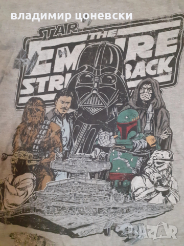 Колекционерска тениска Star Wars,размер М,следи от употреба, снимка 2 - Тениски - 53607092