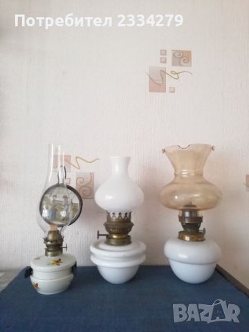 Стари газени лампи, порцелан и стъкло. , снимка 7 - Антикварни и старинни предмети - 45255275