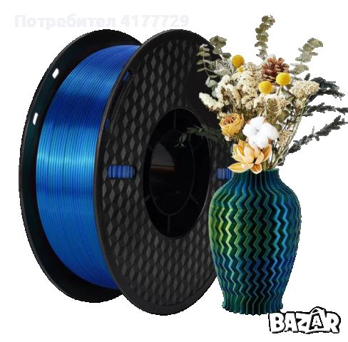 *НОВО* 3Цветен ПЛА Силк Филамент / Tricolor Silk PLA Filament FDM, снимка 7 - Друга електроника - 46710020