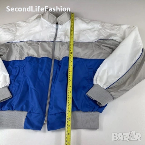 Винтидж яке Dunbrooke Pla-Jac, бяло, синьо, сиво, размер M, произведено в САЩ, снимка 6 - Якета - 53100679