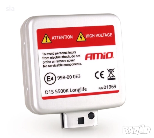 Ксенонова крушка с филамент D1S 5500K AMiO LONG LIFE AMIO, снимка 3 - Аксесоари и консумативи - 52522900