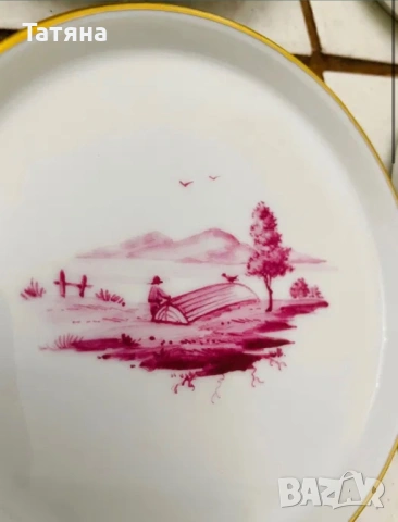 Порцеланови чинийки. Hochst, снимка 3 - Чинии - 53125546