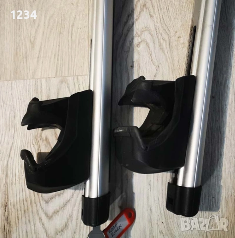 Алумуниев багажник Напречни греди THULE 120см за монтаж на рейки, снимка 4 - Аксесоари и консумативи - 53979075