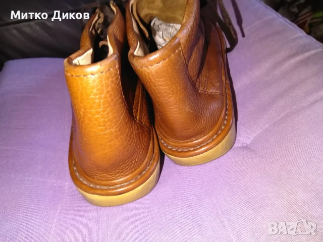 Мъжки маркови обувки боти естествена кожа Clarks стелка 275мм реален размер №43, снимка 5 - Мъжки боти - 51080377