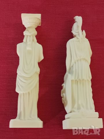 Две древно гръцки статуетки от алабастър, ръчно изработени, Гърция. , снимка 2 - Статуетки - 45752981