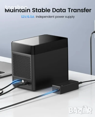 Нова, тествана докинг станция ORICO 5 Bay с 5 слота до 90tb, снимка 2 - Друга електроника - 50503405