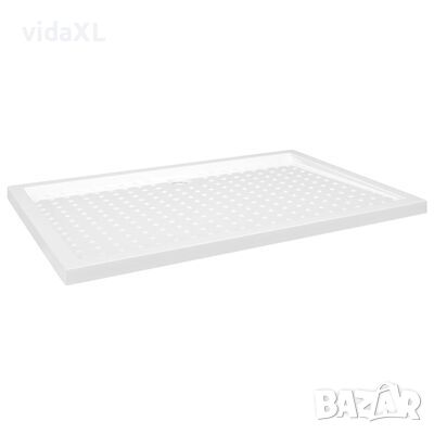 vidaXL Душ корито с точки, бяло, 80x120x4 см, ABS(SKU:148901