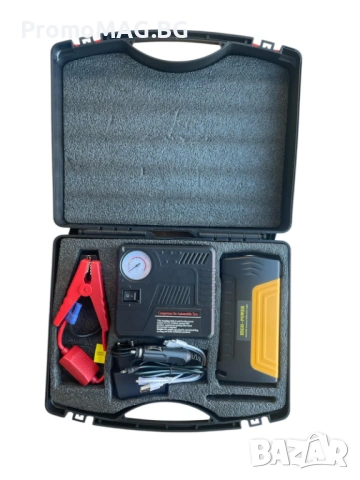 Комплект Стартерно Устройство jump starter и компресор за кола, снимка 3 - Аксесоари и консумативи - 53350017