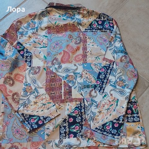 Дамска сатенена риза, снимка 2 - Ризи - 50758176