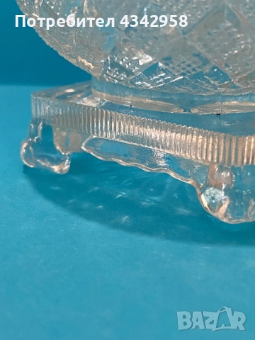 Fostoria Avon Open Salt Master.1960-те. Вазичка за сол., снимка 3 - Антикварни и старинни предмети - 52676816