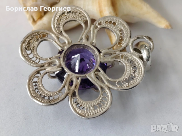 Сребърен медальон 950, снимка 4 - Колиета, медальони, синджири - 53185296