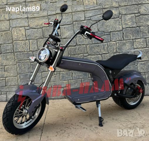 Електрически скутер American Harley Davidson- 3000W 60V-22aH+ЛИЗИНГ-модел 2025г, снимка 1