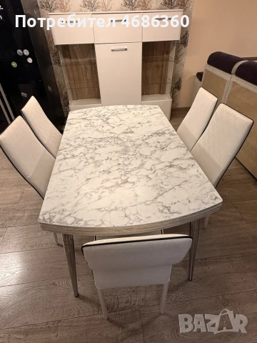 Трапезна маса с 6 стола