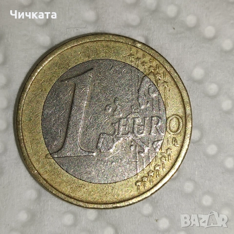 Момента от номинал 1 евро за Гърция ,2002, снимка 2 - Нумизматика и бонистика - 53011378