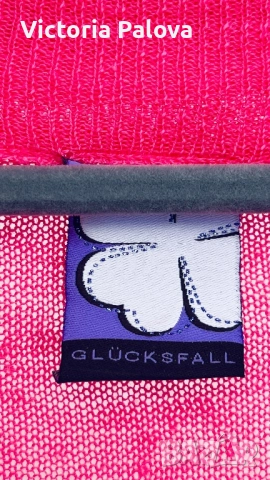 Ленена жилетка GLÜCKSFALL цвят фуксия, снимка 4 - Жилетки - 52978421