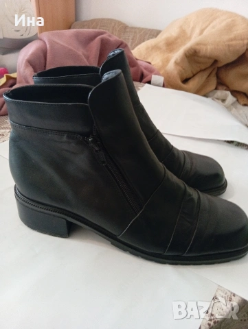 Черни боти на LorenzoLuciano естеств.кожа, Made in Brazil, снимка 5 - Дамски боти - 53485000