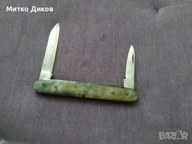 Сърп и чук джобно ножче от соца седеф №9