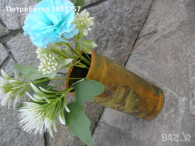 Уникална Арт - ваза за декоративни и свежи цветя / във вода / !, снимка 4 - Антикварни и старинни предмети - 49832547