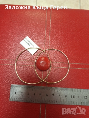 Златни Обеци 3,88гр.14к, снимка 3 - Обеци - 52989196