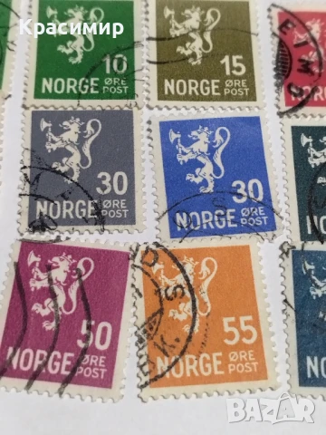 Пощенски марки Норвегия., снимка 8 - Филателия - 51311955
