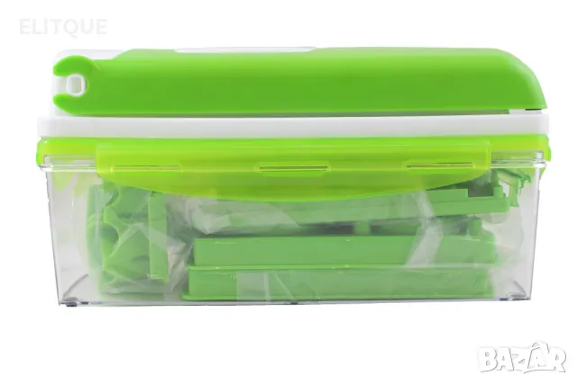 Кухненско Ренде за зеле, моркови с контейнер - Nicer Dicer Plus от 13 части , снимка 9 - Аксесоари за кухня - 48682647