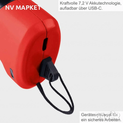 Акумулаторна ножица за трева и храсти, 2 в 1, Scheppach GHS7.2,12м гаранция, снимка 4 - Градински инструменти - 53871785