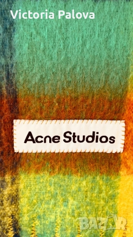 Модна къща ACNE STUDIOS дизайнерски шал лукс алпака мохер, снимка 7 - Шалове - 52861614