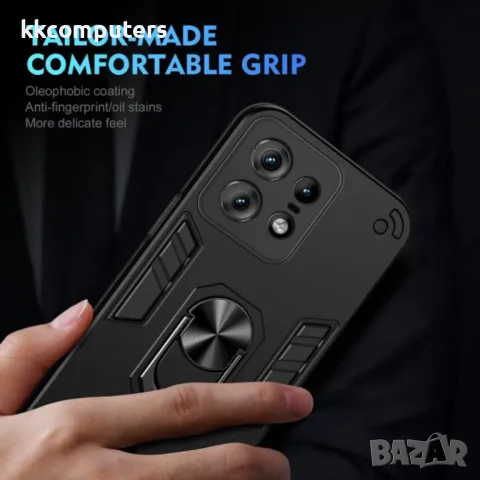 Motorola Edge 50 Pro 5G Удароустойчив Ring Holder2 Калъф и Протектор, снимка 7 - Калъфи, кейсове - 49916633