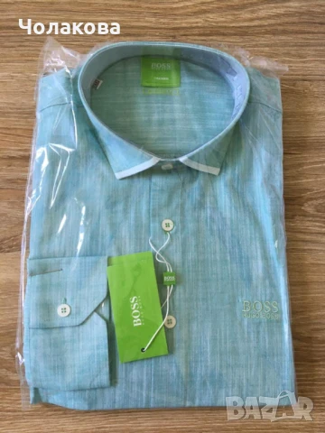 Hugo Boss памучни ризи с дълъг ръкав, размер М и XL