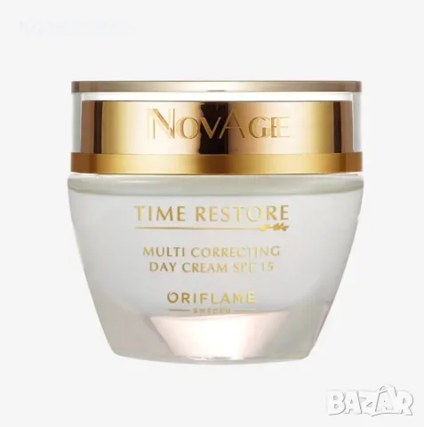 Коригиращ дневен крем NovAge Time Restore SPF 15, снимка 1