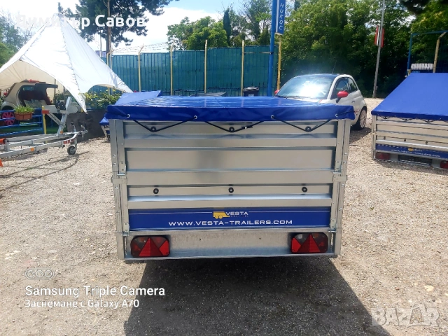 Туристическо, самосвално ремарке VESTA LIGHT 23 с допълнителни канати и плосък брезент, снимка 5 - Ремаркета - 53392944
