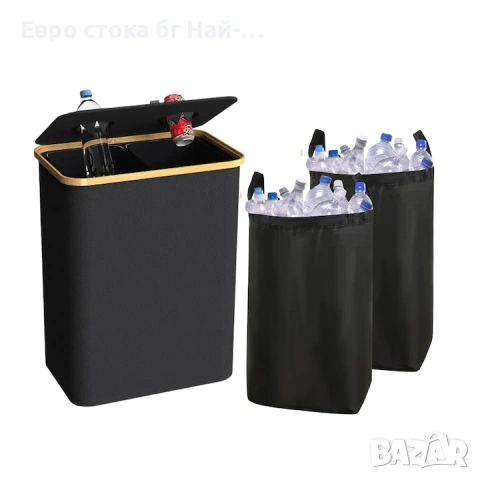 Кошче за боклук, 30 л, водоустойчиво, за бутилки и кутии, Solvva