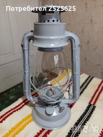 Стар български газен фенер, снимка 2 - Лампи за таван - 51307134