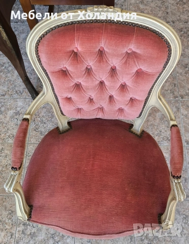 Кресло Луи 15-ти, снимка 2 - Дивани и мека мебел - 53782309
