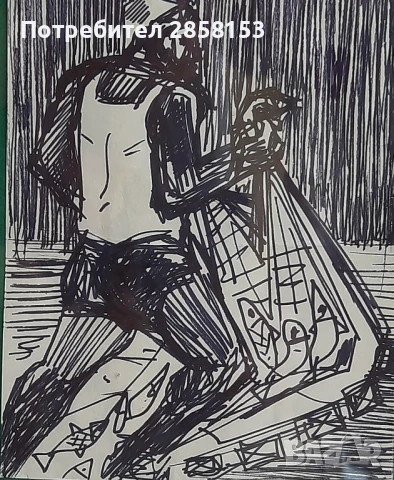 Стара картина на худ. Атанас Яранов 1940-1988 г, снимка 7 - Антикварни и старинни предмети - 51210151