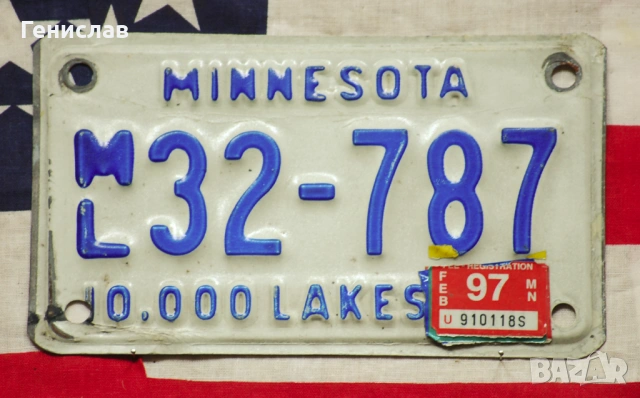 Американски Мотоциклетени регистрационни номера табели USA CAN PANAMA, снимка 11 - Колекции - 53512352