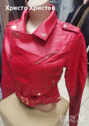 Дамско кожено яке FASHION NOVA Размер M, снимка 3 - Якета - 53335769