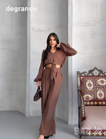 💎 Уникален Дамски Комплект Риза+Панталон