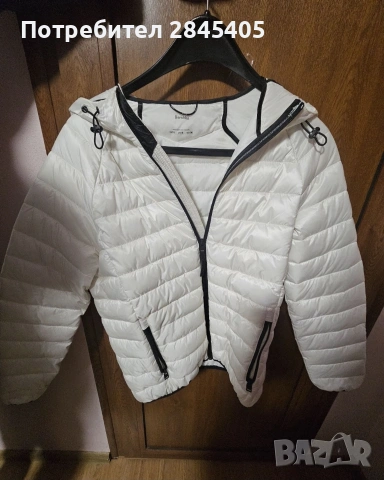 Бяло шушляково яке, снимка 2 - Якета - 53237995