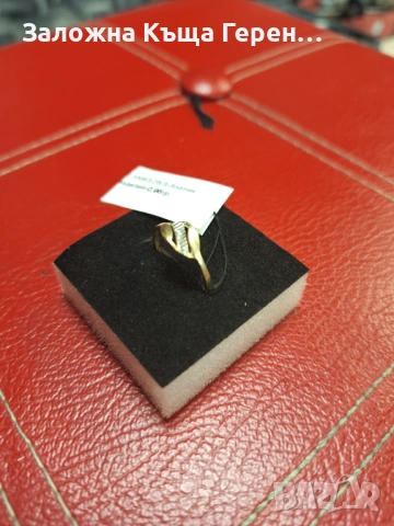 Златен пръстен 0,96гр 14к, снимка 3 - Пръстени - 53323244