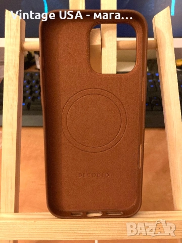 Кожен калъф / case Decoded Leather за Iphone 16 Pro Max, снимка 3 - Калъфи, кейсове - 54060179