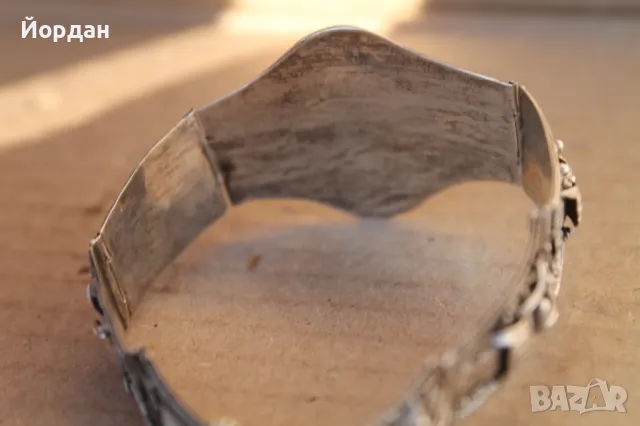 Дамска сребърна гривна , снимка 11 - Гривни - 49405246