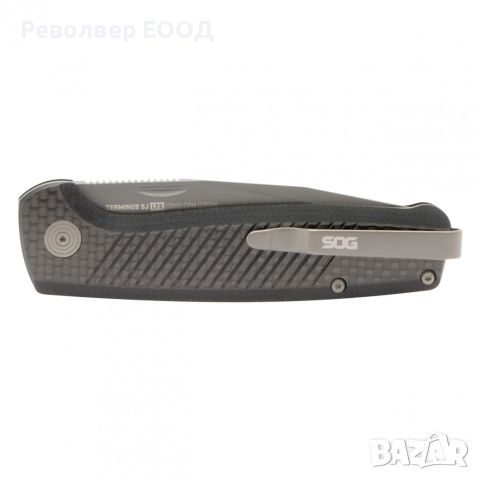 Сгъваем нож SOG Terminus SJ LTE, в цвят Carbon/Graphite - 7,37 см, снимка 7 - Ножове - 45268217