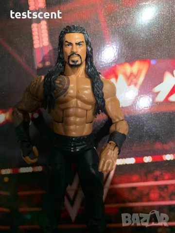 Екшън фигура WWE Roman Reigns Роман Рейнс ELITE SERIES Bloodline mattel figure елит, снимка 2 - Колекции - 49153112