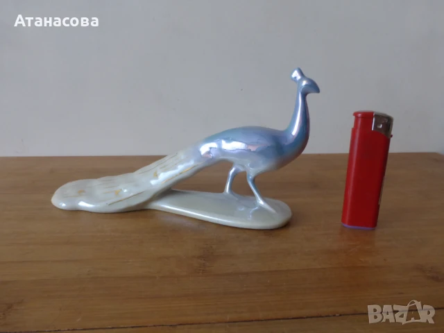 Българска порцеланова фигура Паун , снимка 10 - Декорация за дома - 50802399