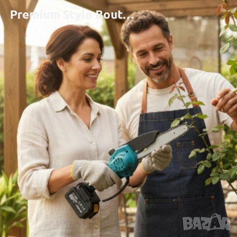 Акумулаторен верижен трион 8" / 6" (88VF) – комплект с 2 шини и 2 батерии, снимка 5 - Други инструменти - 53922659