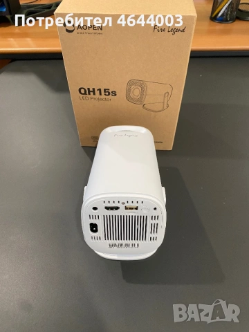 LED Проектор AOPEN QH15s – като нов, снимка 2 - Плейъри, домашно кино, прожектори - 53761851