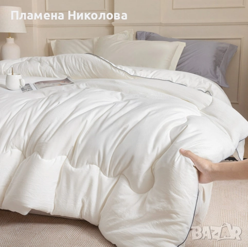 Зимен юрган с овча вълна 160x200 см – Топлина и комфорт за студените нощи, снимка 2 - Олекотени завивки и одеяла - 52844701