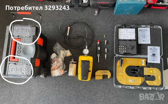 АВТОМОБИЛНА ХИДРАВЛИЧНА НИТАЧКА CMO RV06 6 тона 700Бара 10150 пси ТОП ИНСТРУМЕНТ , снимка 3 - Други инструменти - 53204448